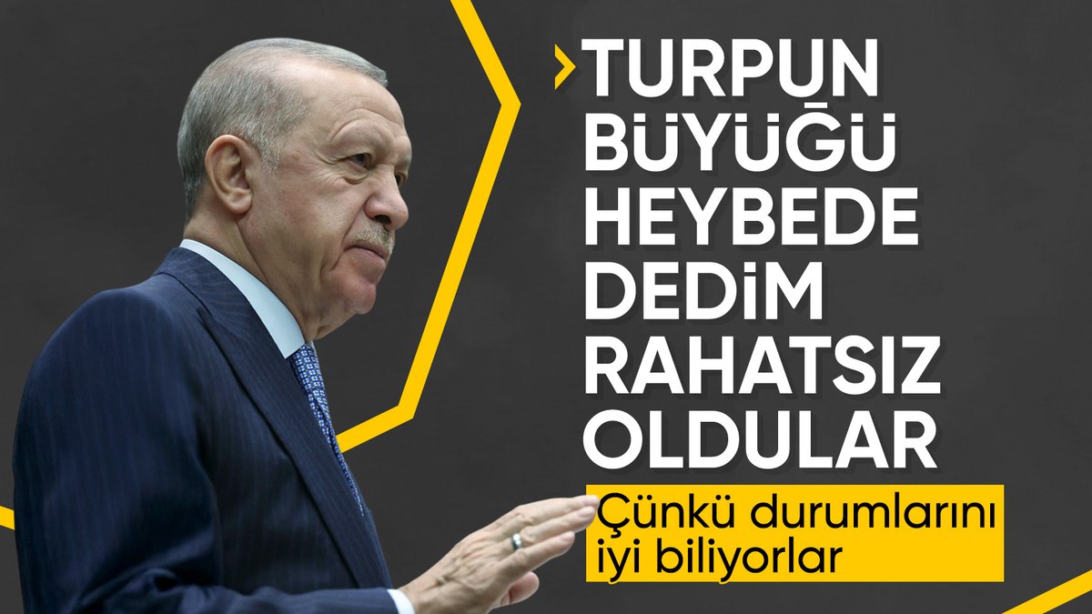 Cumhurbaşkanı Erdoğan: Turpların büyükleri heybede dediğimiz için rahatsız oldular